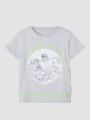 Camiseta manga corta interactiva Light Grey Melange