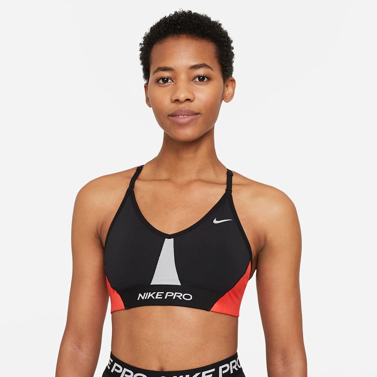 Top Nike dama training PRO CLN BLACK/WHITE - Color Único 