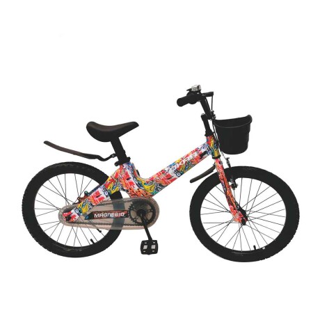 Bicicleta Infantil Okan Magnesio Rodado 20 con canasto 001