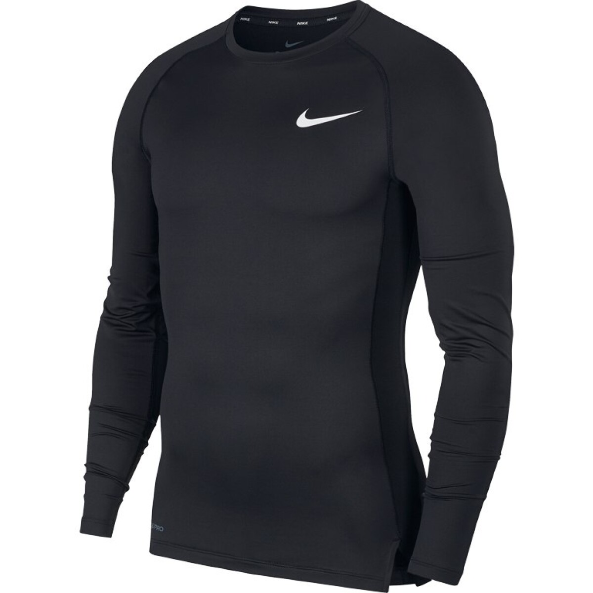 Remera Nike Training Hombre Top LS Tight Black/(White) - Color Único 