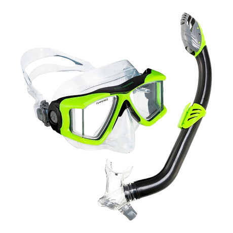 Us Divers - Kit para Agua View Purge Jr LX / Laguna 261217 - Máscara de 4 Ventanas + Tubo Respirador 001