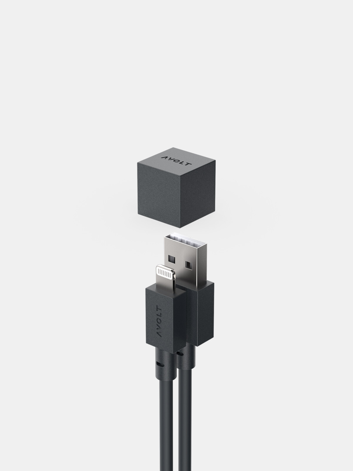 Cable 1 usb a to lightning, 1. NEGRO