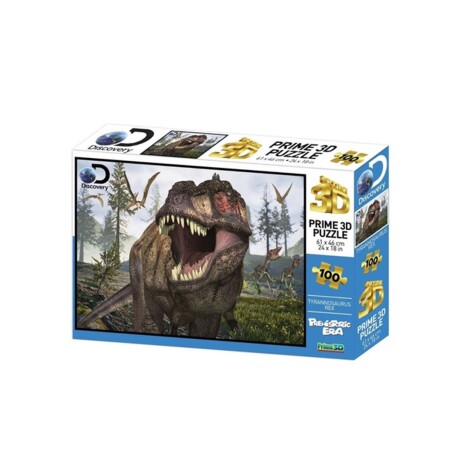 Puzzle Discovery 100PZS 3D Tiranosaurio Rex 001