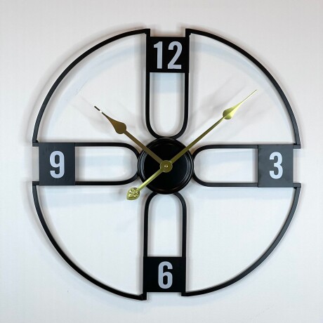 Reloj Pared Metálico Kotlas Negro Ø 50cm Reloj Pared Metálico Kotlas Negro Ø 50cm
