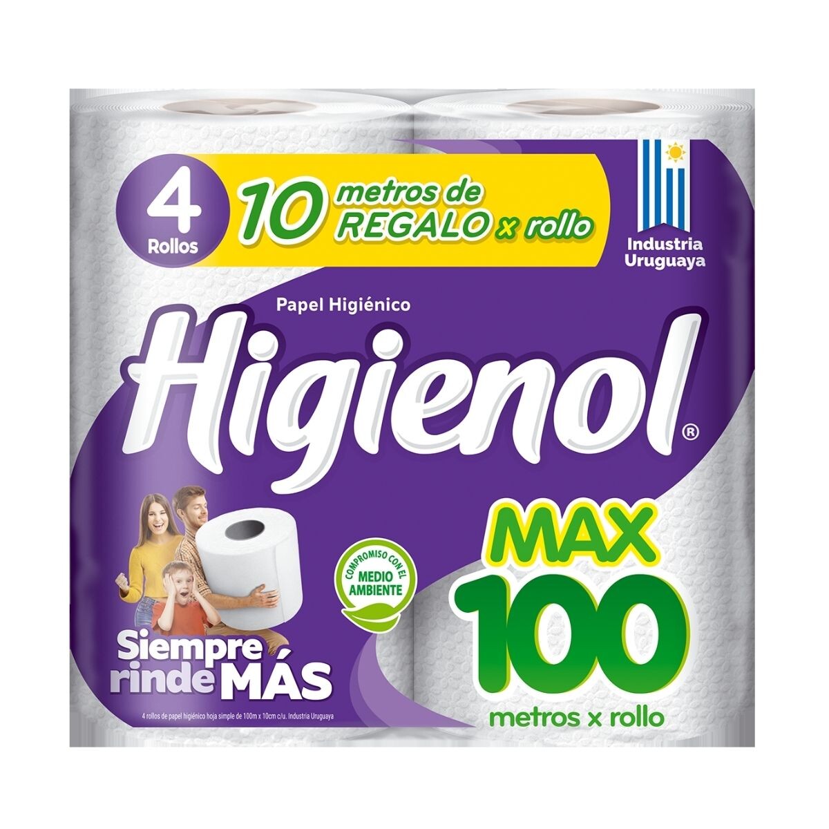 Papel Higiénico Higienol Max Plus 100 MT - X4 