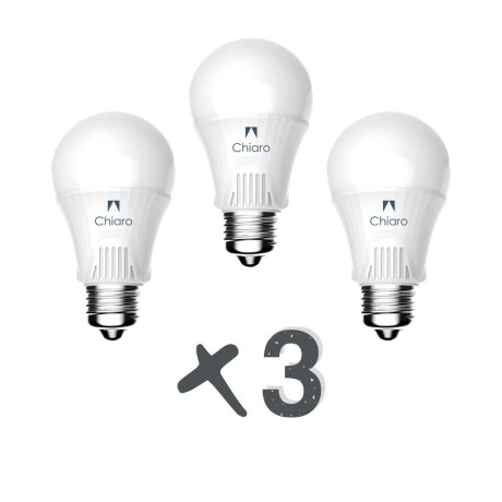 Pack x 3 pcs - lámparas led estándar 7w E27 CHIP SAMSUNG Luz cálida