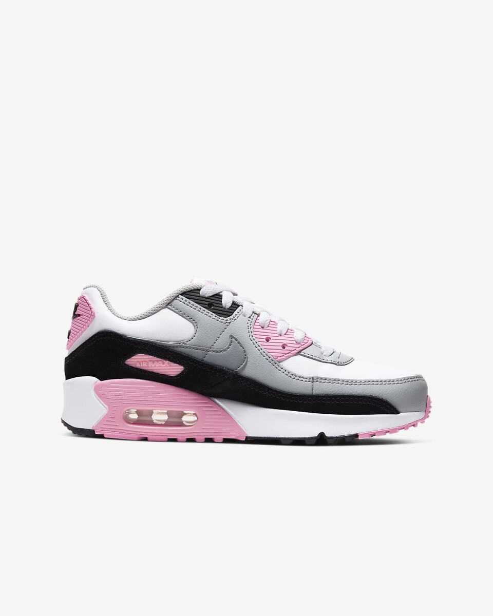 Champion Nike Moda Air Max 90 Ltr GS White/Particle Grey-LT Smok - Color Único 