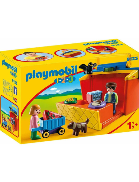 Playmobil 1.2.3 mercado en maletín Playmobil 1.2.3 mercado en maletín