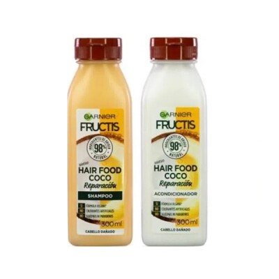 Shampoo Fructis Hair Food Coco 300 Ml. + Acondicionador 300 Ml. Shampoo Fructis Hair Food Coco 300 Ml. + Acondicionador 300 Ml.