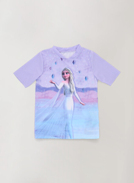 T-shirt forzen lila 4-8a uv50 Frozen e