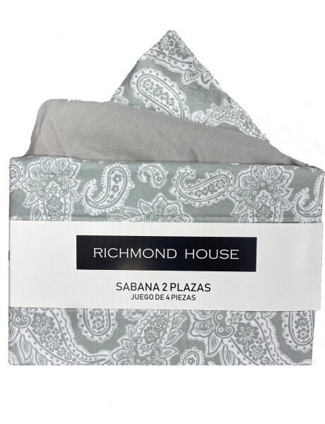 Juego de sábanas Richmond House de 2 plazas con 4 piezas Juego de sábanas Richmond House de 2 plazas con 4 piezas