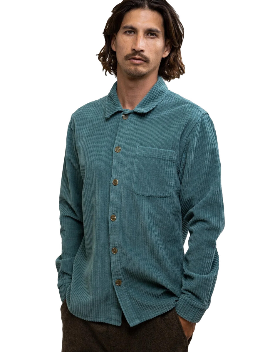 Camisa ML Rhythm Corduroy Ls Shirt Azul 