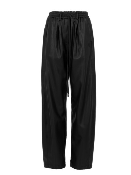 Faux leather track pants NEGRO