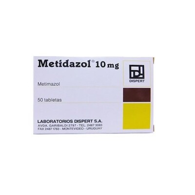 Metidazol 10 Mg. 50 Tabletas Metidazol 10 Mg. 50 Tabletas