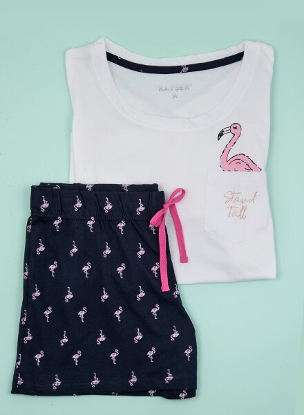 pijama flamingo Blanco