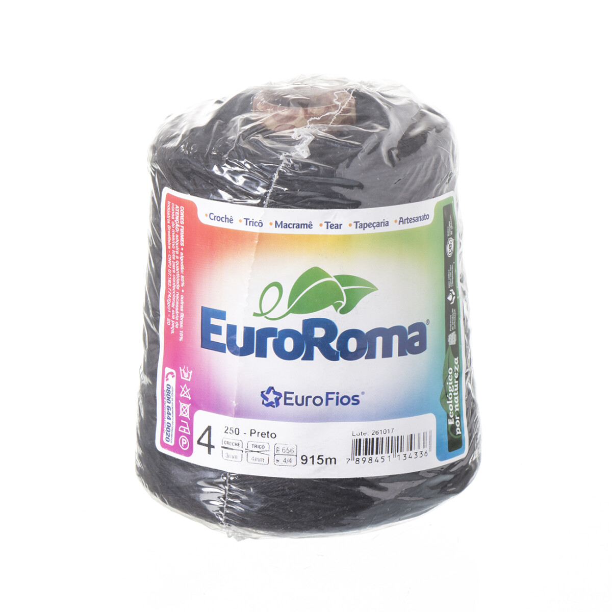 Euroroma algodón Colorido manualidades - preto 