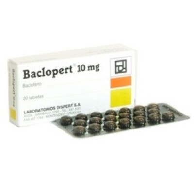 Baclopert 10 Mg. 20 Tabletas Baclopert 10 Mg. 20 Tabletas