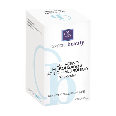 Colágeno Hidrolizado + ácido Hialuronico Corpore Beauty 60 Caps. Colágeno Hidrolizado + ácido Hialuronico Corpore Beauty 60 Caps.