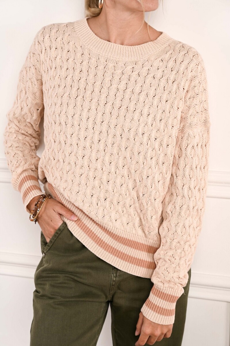 Sweater Textura - Rosa 