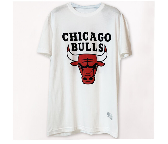 Remera Chicago Bulls Blanco/Negro/Rojo