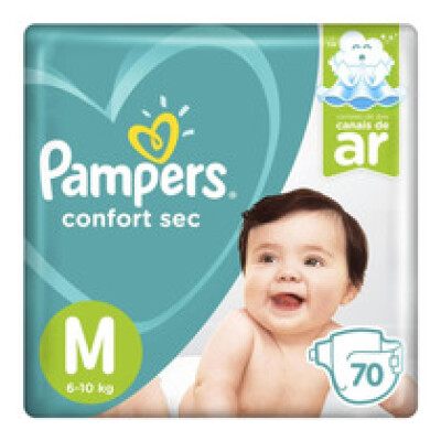 Pañales Pampers Confort Sec M X70