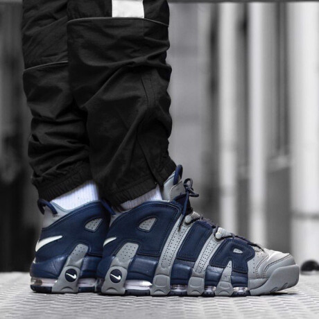 AIR MORE UPTEMPO 96 COOL GREY/WHITE-MIDNIGHT NAVY Black