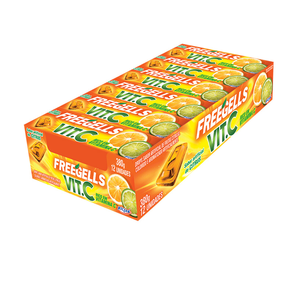 Pastillas FREEGELLS x12 Unidades - Citrus 