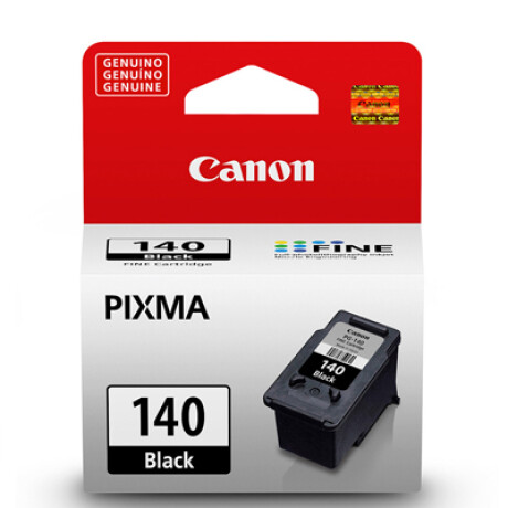 Canon Cartucho de Tinta Original PG-140 Negro. 8ML. 180 Paginas. Compatible: Pixma Mg 3110/ Mg 3210, 001