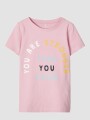 Camiseta estampada manga corta Pink Nectar
