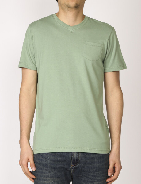 Remera T-shirt C/ Bolsillo Navigator Verde Medio