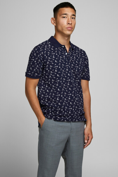 Camiseta Polo estampada Navy Blazer