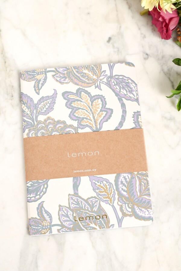 Notebook Lemon Print Nácar