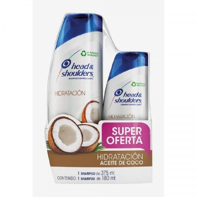 Shampoo Head & Shoulders Coco 375 Ml. + Shampoo 180 Ml. Shampoo Head & Shoulders Coco 375 Ml. + Shampoo 180 Ml.