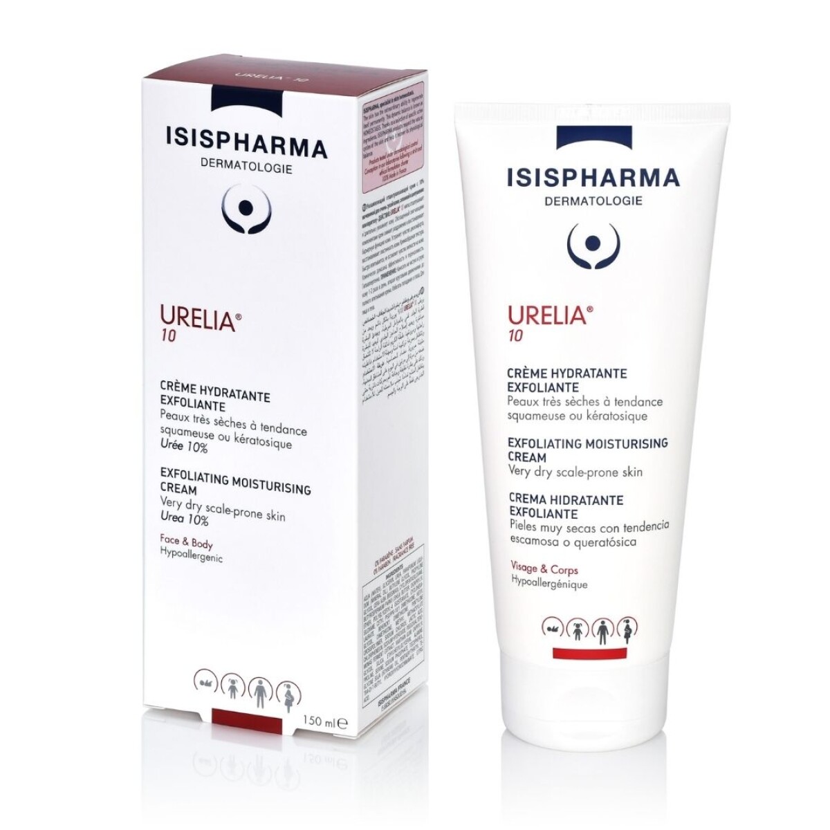 Crema hidratante exfoliante Urelia 10 150ml ISISPHARMA 