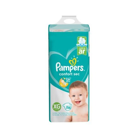 Pañales Pampers Confort sec x116 unidades talle XG 001