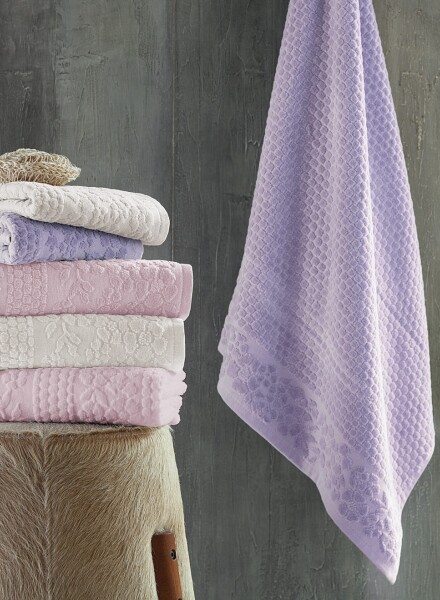 Juego de toallas- irapá-100% algodón Rosado