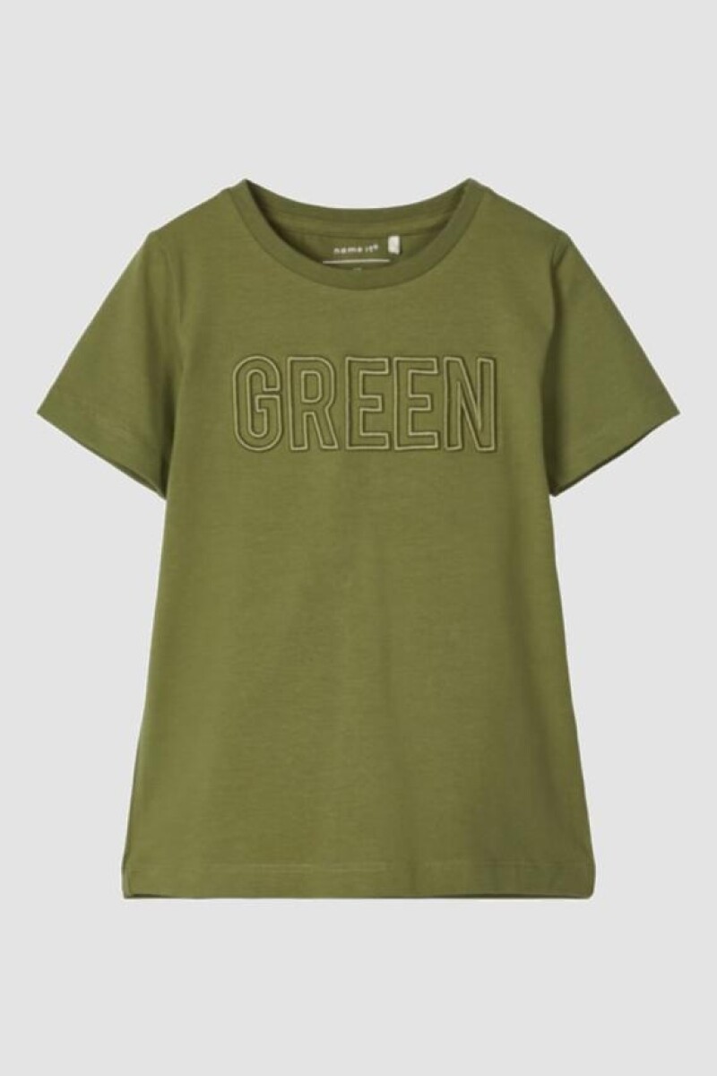 Camiseta estampada manga corta Loden Green