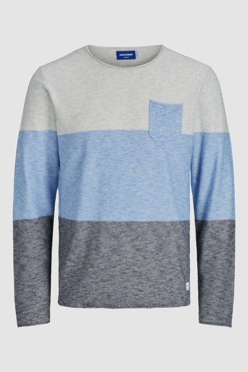 Sweater con rayas horizontales - Palace Blue 