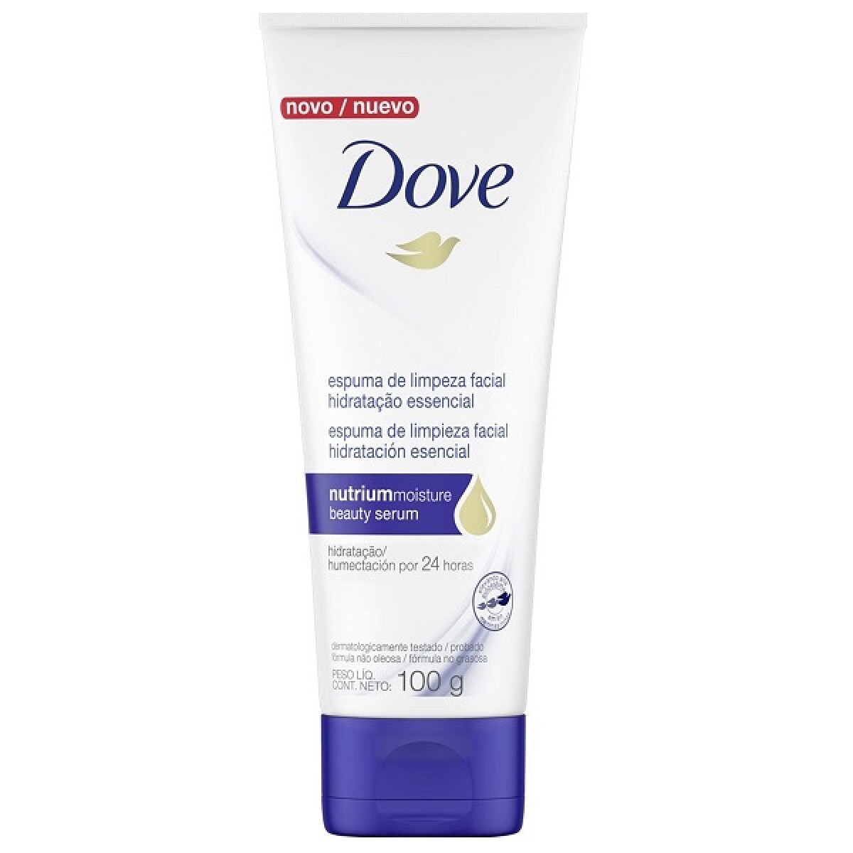 Espuma Dove De Limpieza Facial Hidratación Esencial 100 Grs. 