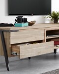 Mueble TV Thinh 165 x 53 cm de madera maciza de acacia