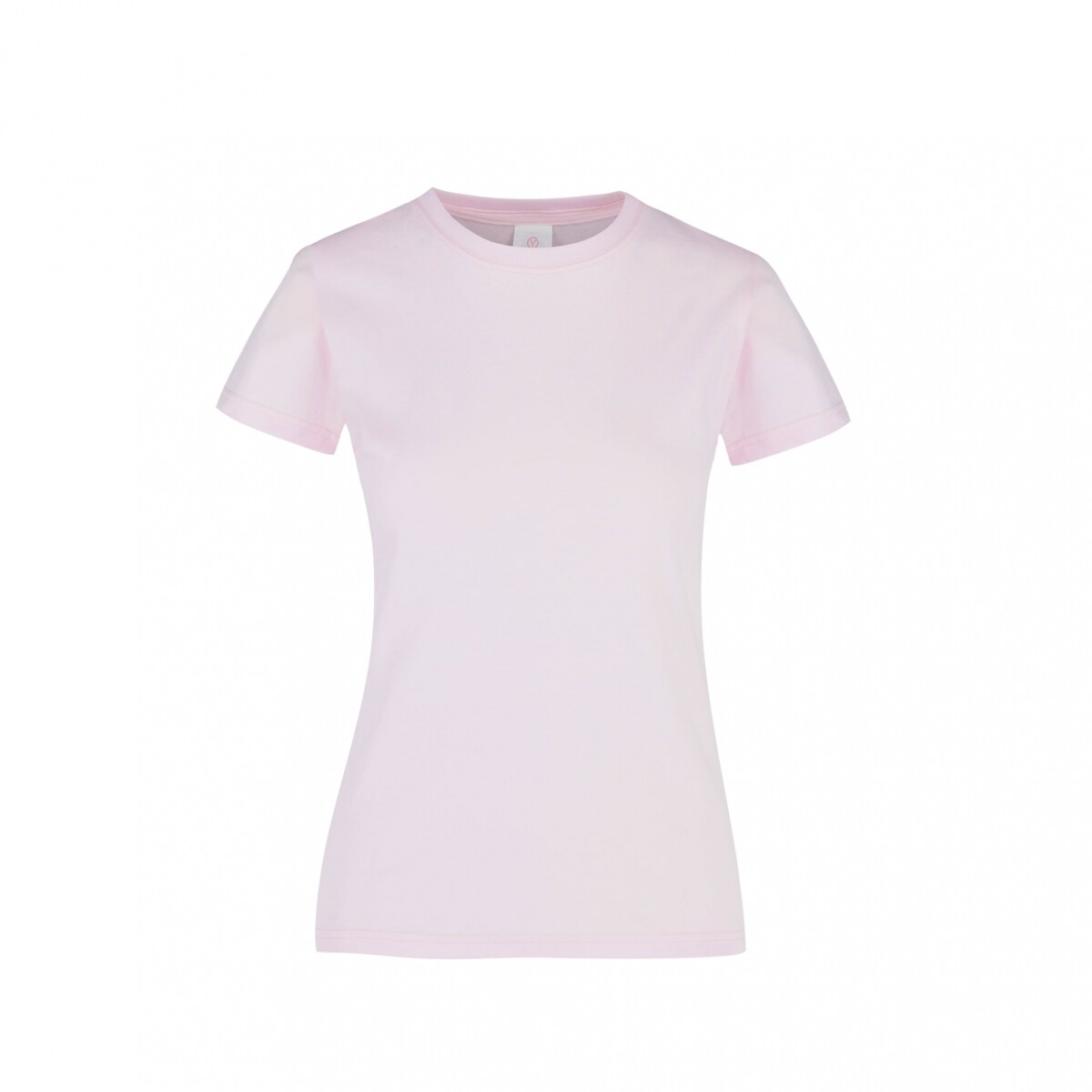 Camiseta a la base dama - Rosa pastel 