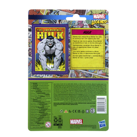 Figuras Marvel Legends Vintage Edition The Incredible Hulk · Gris