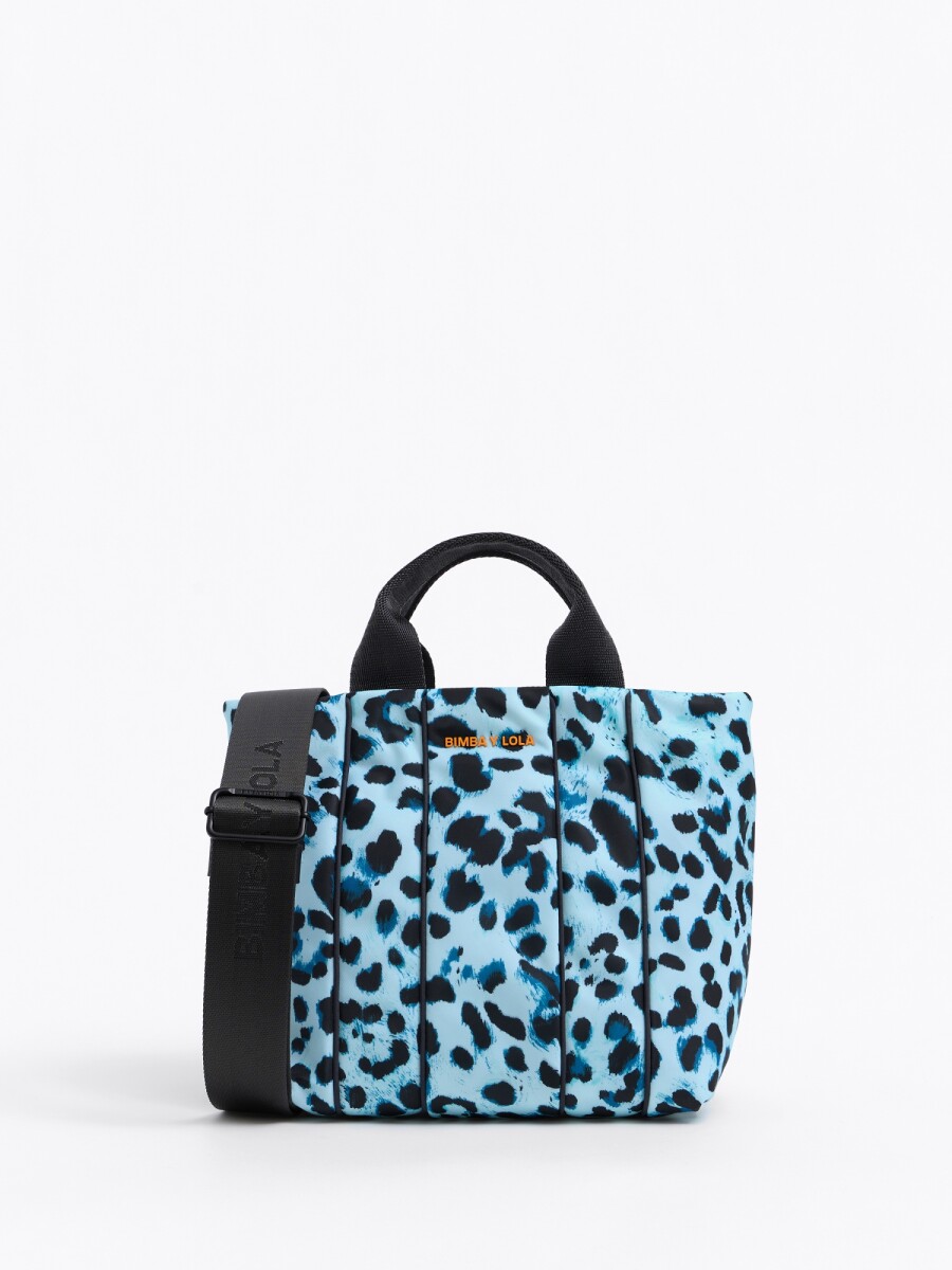 Bolso leopard mini marron - Azul 