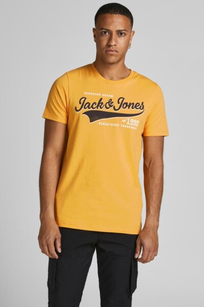 T-shirt Camiseta Logo Ss Tee Golden Orange