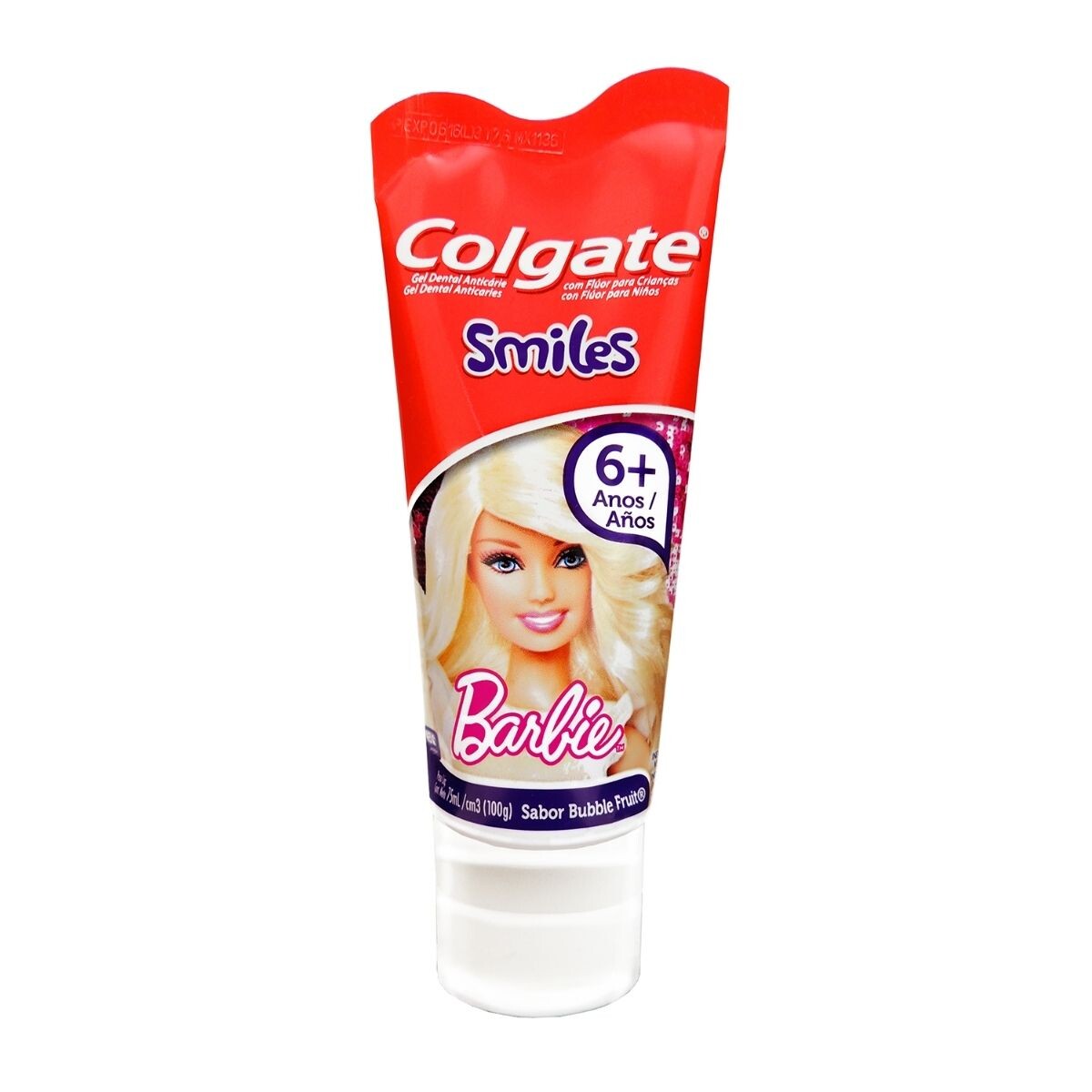 Pasta Dental Colgate Smiles +6 - Barbie 100 GR 