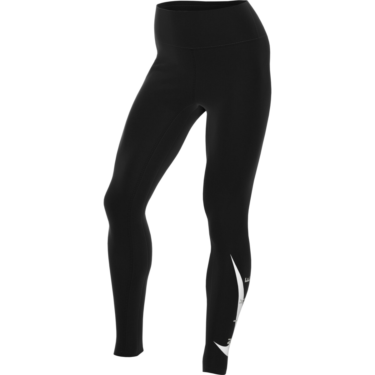 Calza Nike Running dama SWOOSH 7/8 BLACK/(REFLECTIVE SILV) - Color Único 