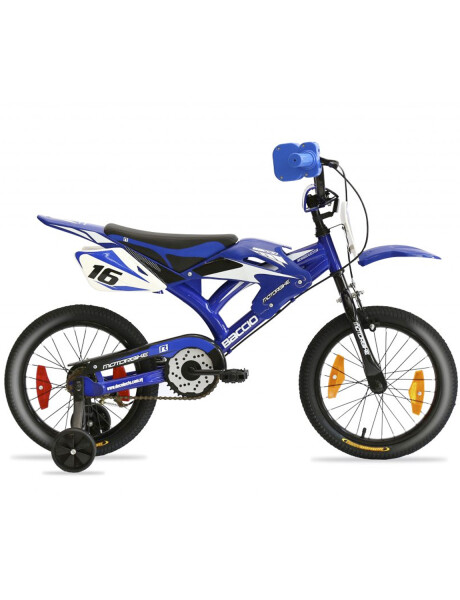 Bicicleta Baccio Motorbike rodado 16 con sonido Azul