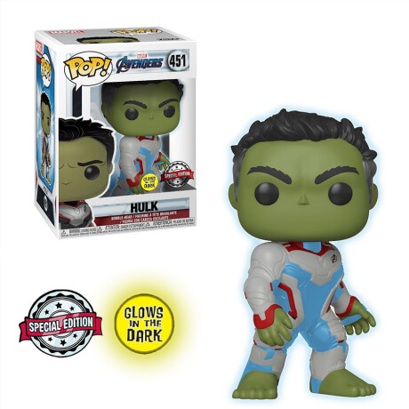 Pop (Glows in the Dark) & Tees Avengers Endgame Hulk Talle M · XL Pop (Glows in the Dark) & Tees Avengers Endgame Hulk Talle M · XL
