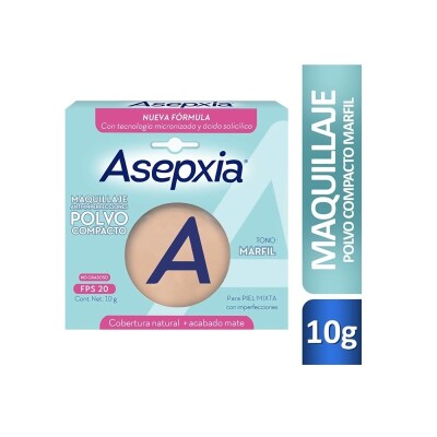 Maquillaje Asepxia Polvo 10 Grs. - Marfil Maquillaje Asepxia Polvo 10 Grs. - Marfil