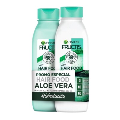 Shampoo Fructis Hair Food Aloe 300 Ml. + Acondicionador 300 Ml. Shampoo Fructis Hair Food Aloe 300 Ml. + Acondicionador 300 Ml.